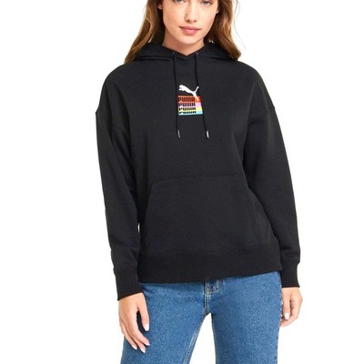 

Puma Brand Love Pullover Hoodie Womens Size  Casual 534352-01, Черный