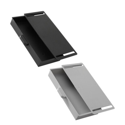  2 Pcs Adhesive Drawers for under Desk Pencil Tray Punch Free Storage Box Office