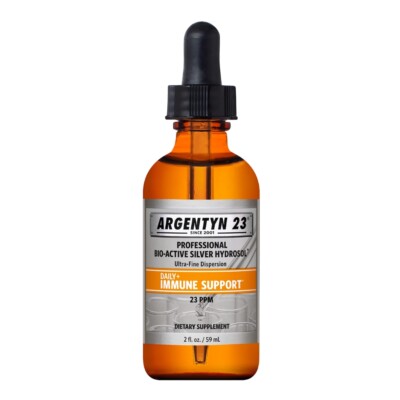 Argentyn 23  Bio-Active Silver Hydrosol Colloidal Silver 2 oz Dropper Top