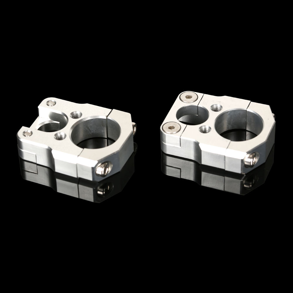 Silver HandleBar Brake & Clutch Line Hose Cable Guide Clamp For Honda Monkey 125