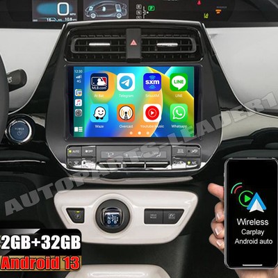 For Toyota Prius 2016-2022 Apple Carplay Android 13 Car Radio Stereo GPS 2G+32G