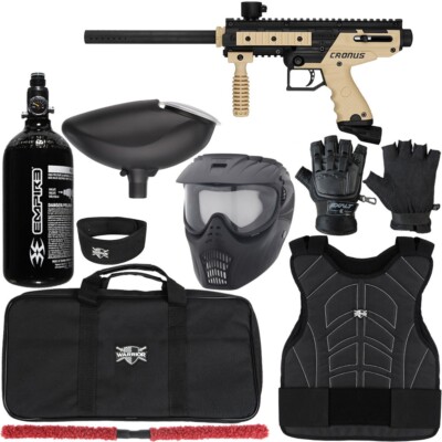 Tippmann Cronus Basic Level 2 Protector Paintball Gun Kit - Sml/Med- Tan