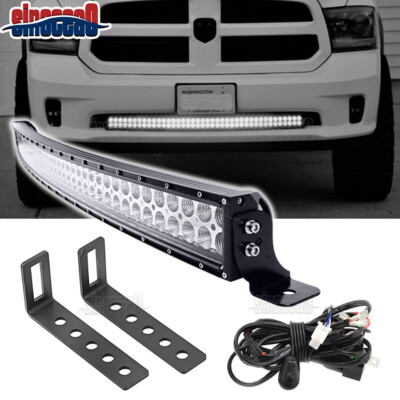 Fit Dodge RAM 1500 Express Sport Bumper 42'' Curved LED Light Bar Mounting Kit