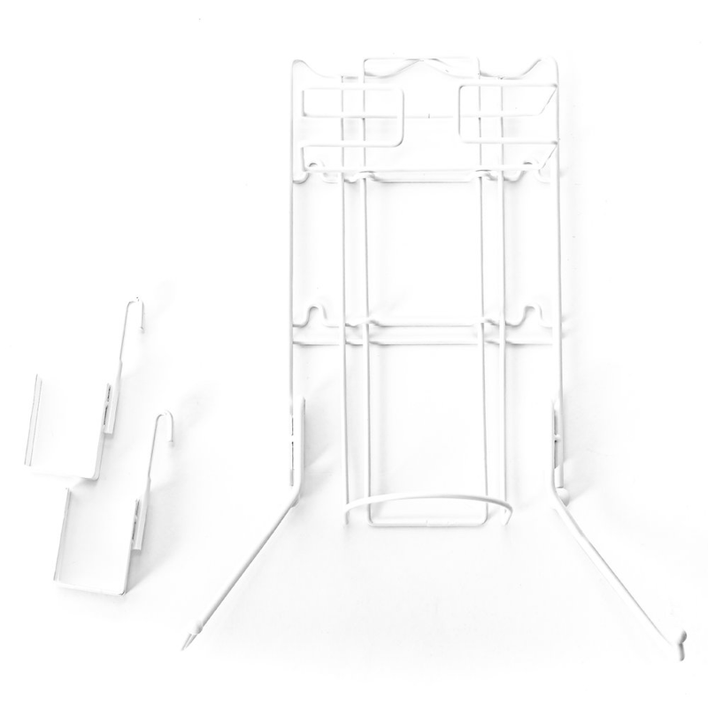 White Over-The-Door Iron & Ironing Board Holder Small Portable Organizer Storage
