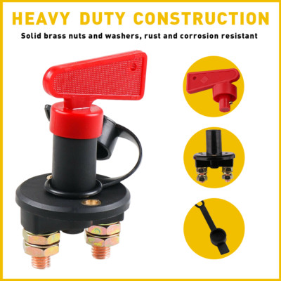 DC 12-48V Battery Disconnect Switch Marine Cut/Shut Off 275/1250 Amp Ship Boat