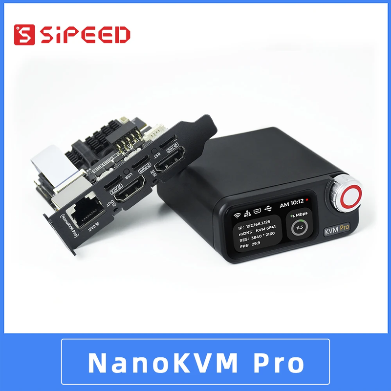 Sipeed NanoKVM-Pro: 4K IP-KVM over GbE/WiFi6/PoE for Server/NAS Remote Managemen