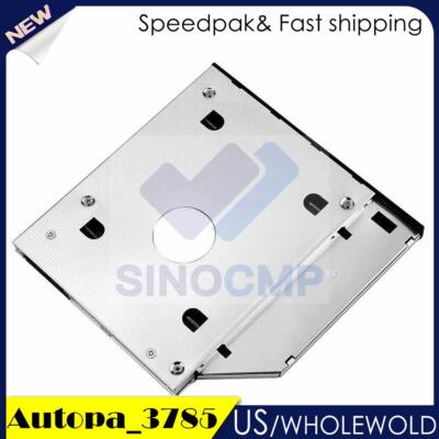 For Drive Universal Hard HDD 2nd CD/DVD-ROM SATA Caddy 12.7mm SSD Optical NEW