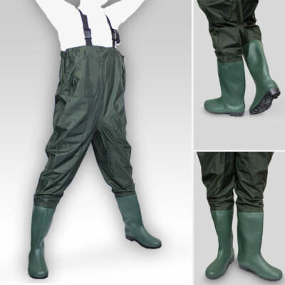 Wathose Anglerhose Watstiefel Angelhose Teichhose Fischerhose 100% Wasserdicht