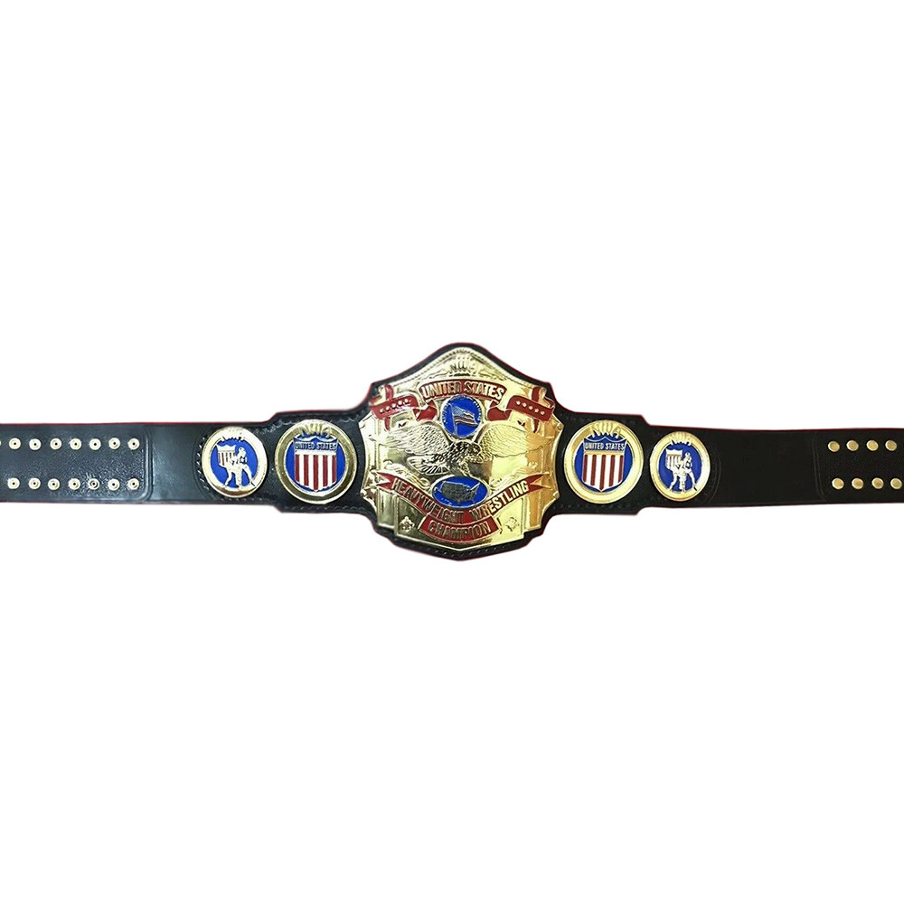NWA United State Heavyweight Championship belt Replica 2mm/4mm Zinc Plates - Picture 3 of 4