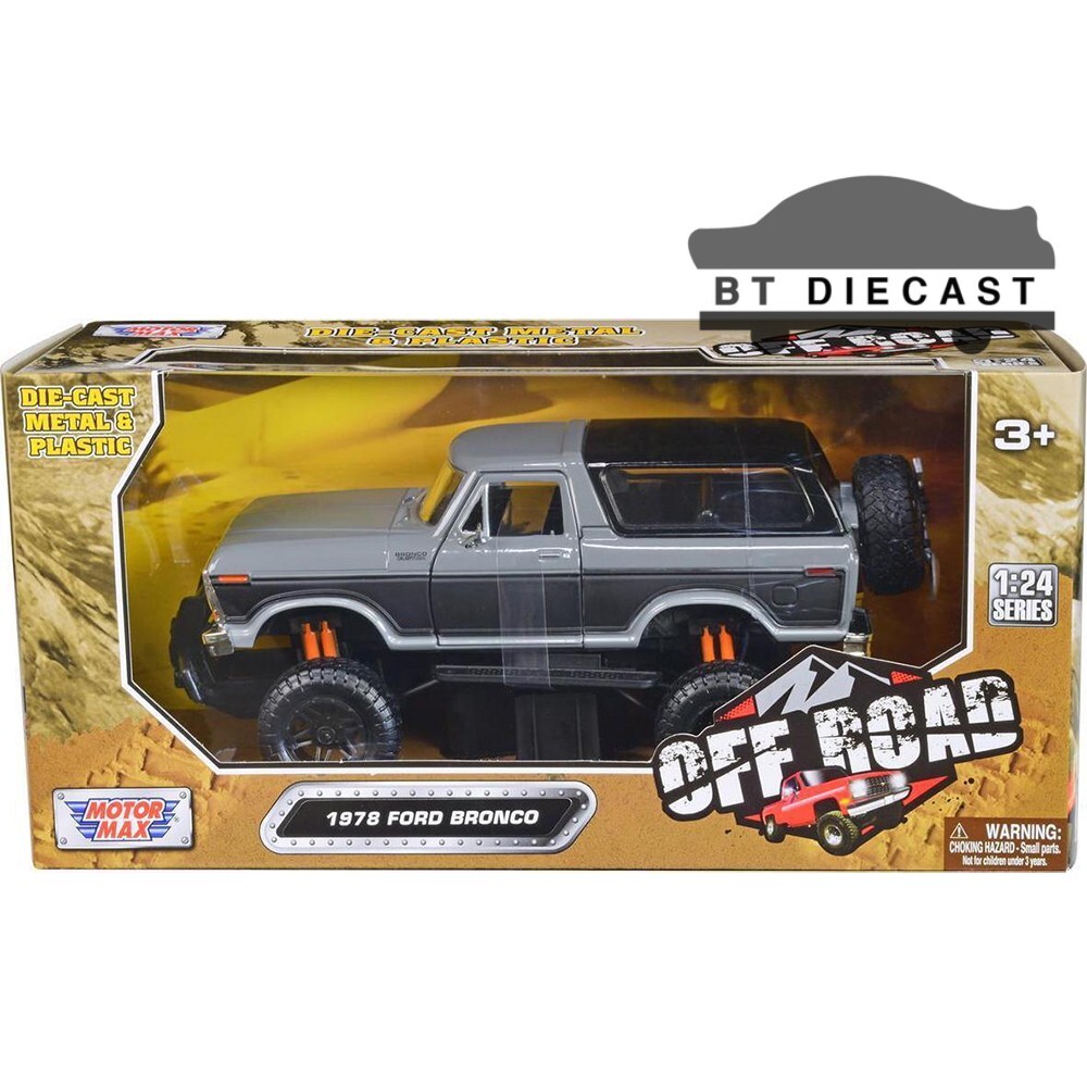MOTORMAX OFF ROAD 1978 FORD BRONCO 1/24 DIECAST MODEL CAR