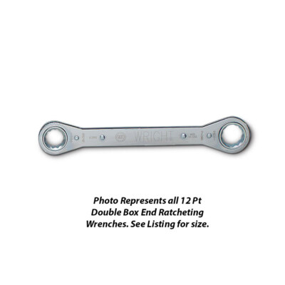 Wright Tool 9388 1-1/16'' x1-1/4'' 12Pt Ratcheting Double Box End Laminated Wrench