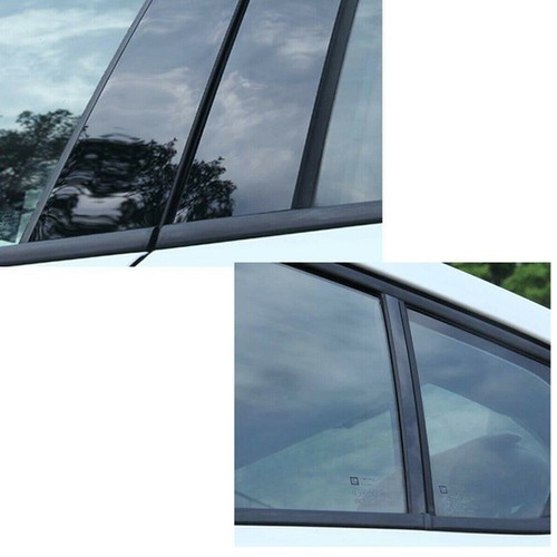 For 2006-2011 Honda Civic 6PCS Black Pillar Posts Cover Door Trim Window Decal