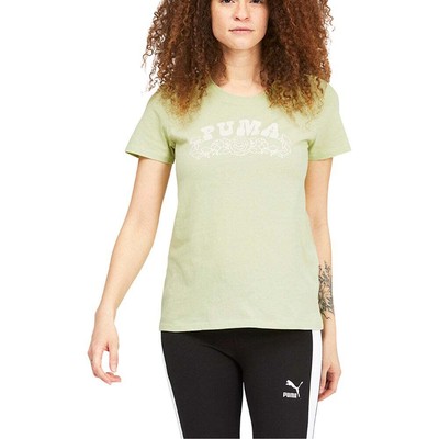 

Puma Spring Flowers Logo Женские с круглым вырезом и короткими рукавами Зеленые 67430336, Зеленый