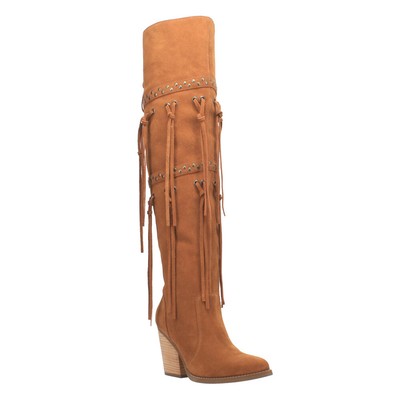 Pre-owned Dingo Witchy Woman Pointed Toe Pull On Womens Brown Casual Boots Di268-whk