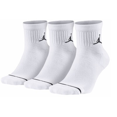 Jordan Nike Authentic Jumpman Quarter Socks Men or Women SX5544-100