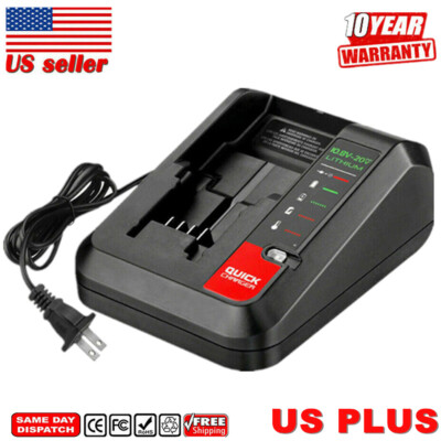 4X 8.0Ah For PORTER CABLE PCC680L PCC685L 20V Max Lithium-Ion Battery/ Charger