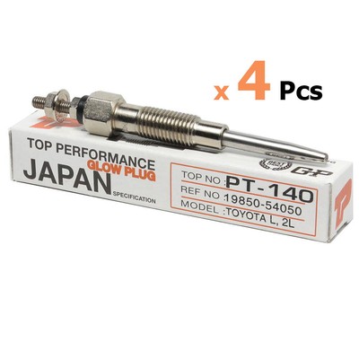 x 4 pcs Glow Plug Fits For Toyota L, 2L ,LH LN 60 K-LY50, 60