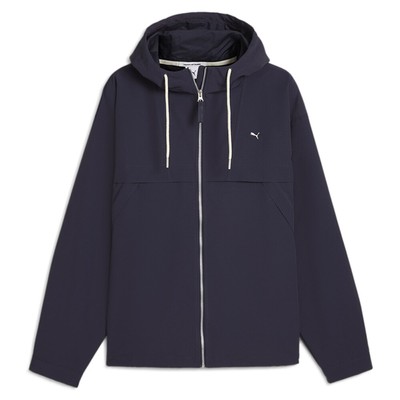 Pre-owned Puma Mmq Full Zip Jacket Mens Blue Casual Athletic Outerwear 62400416