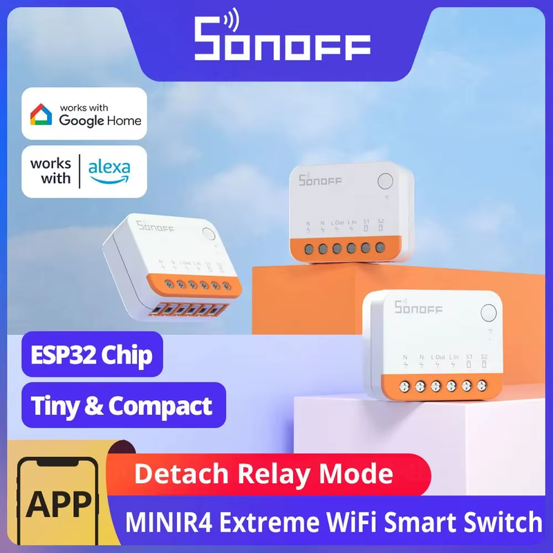 Mini R4 Extreme Minir4 Mini R4 WiFi Smart Switch Tiny Size External Switch Con