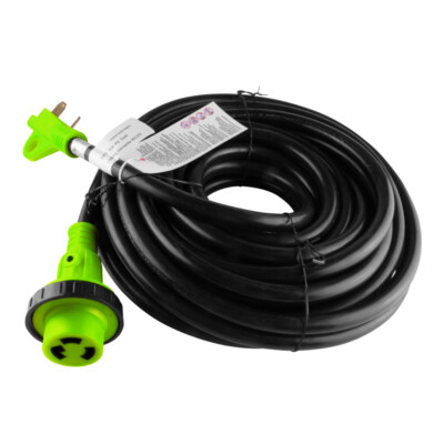 50 foot 30 amp RV Extension Cord Power Supply Cable for Trailer Motorhome Camper