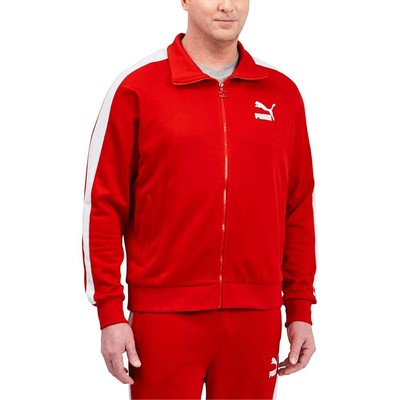 

Puma Iconic T7 Full Zip Track Jacket Big Tall Mens Size  Casual Athletic Ou, Красный, Puma Iconic T7 Full Zip Track Jacket Big Tall