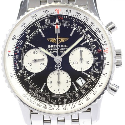 BREITLING Navitimer A23322 Chronograph Black Dial Automatic Men's Watch_836080