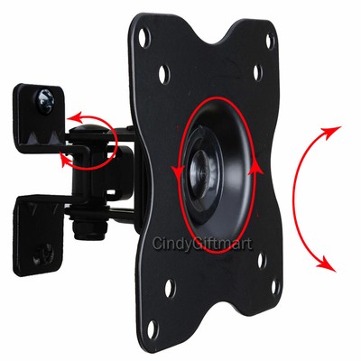 LED UHD Wall Mount Bracket for 19~29'' Samsung LG TV DELL Monitor Tilt Rotate CH1