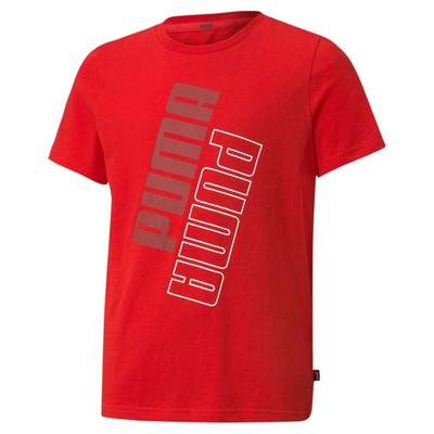 

Puma Power Logo Футболка с круглым вырезом и короткими рукавами Молодежные мальчики Красные повседневные топы 589302, Красный, Puma Power Logo Crew Neck Short Sleeve T-Shirt Youth