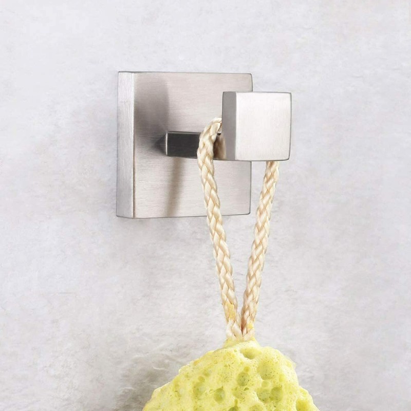 Angle Simple Single Robe Hook, SUS304 Stainless Steel Bath Towel Hook Coat Holde