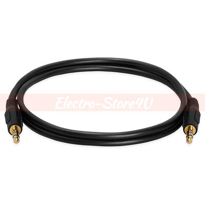 3.5mm Male to Male Cable 3ft 6ft 12ft 25ft 50ft 100ft Lot Stereo Audio Aux 1/8''