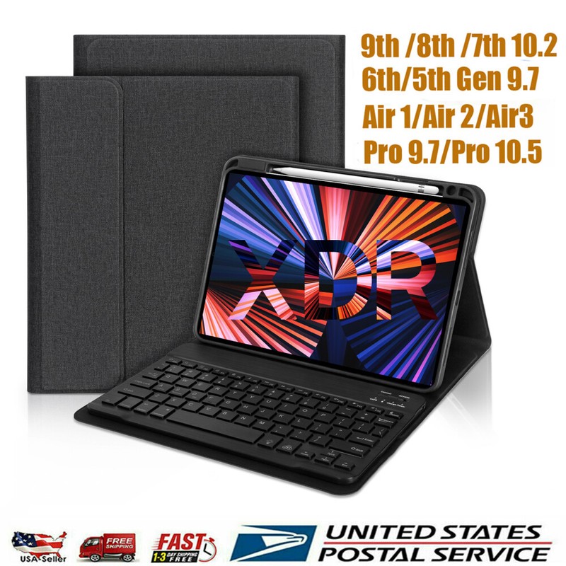 Smart Case With Bluetooth Keyboard Cover For iPad 10th 9th 8