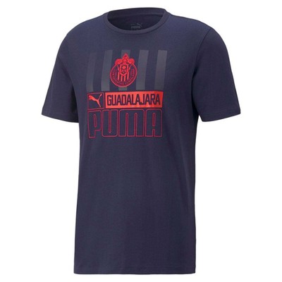 

Puma Chg Ftblcore Футболка с круглым вырезом и короткими рукавами Мужские повседневные топы размера  768743, Синий, Puma Chg Ftblcore Crew Neck Short Sleeve T-Shirt