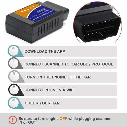 ELM327 ODB2 OBDII Auto Car Diagnosegerät WiFi Für ios Android Scanner DE STOCK