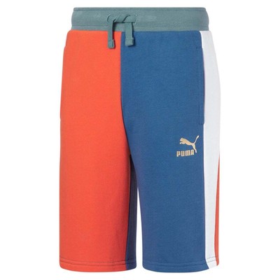 Puma Go For Colorblock Shorts Youth Boys Синие повседневные спортивные штаны 858838-01