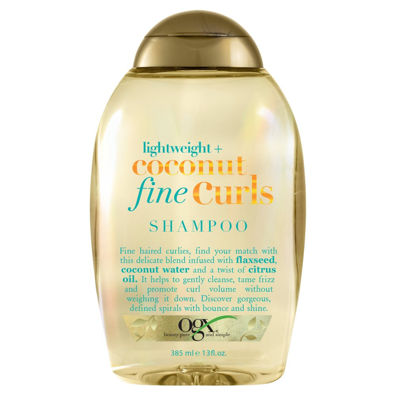 OGX Lightweight + Coconut Fine Curls Moisturizing Daily Shampoo with Flaxseed &