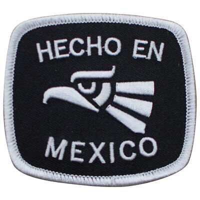 Hecho en Mexico Patch - "Made in Mexico" Eagle Badge 3-1/8" 
