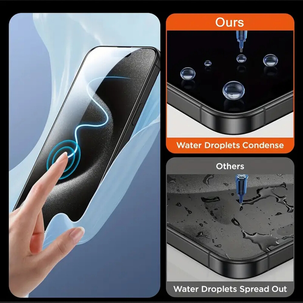 4-Pack Ultra-Clear Glossy Glass Screen Protector for iPhone 12 13 14 15 Pro Max