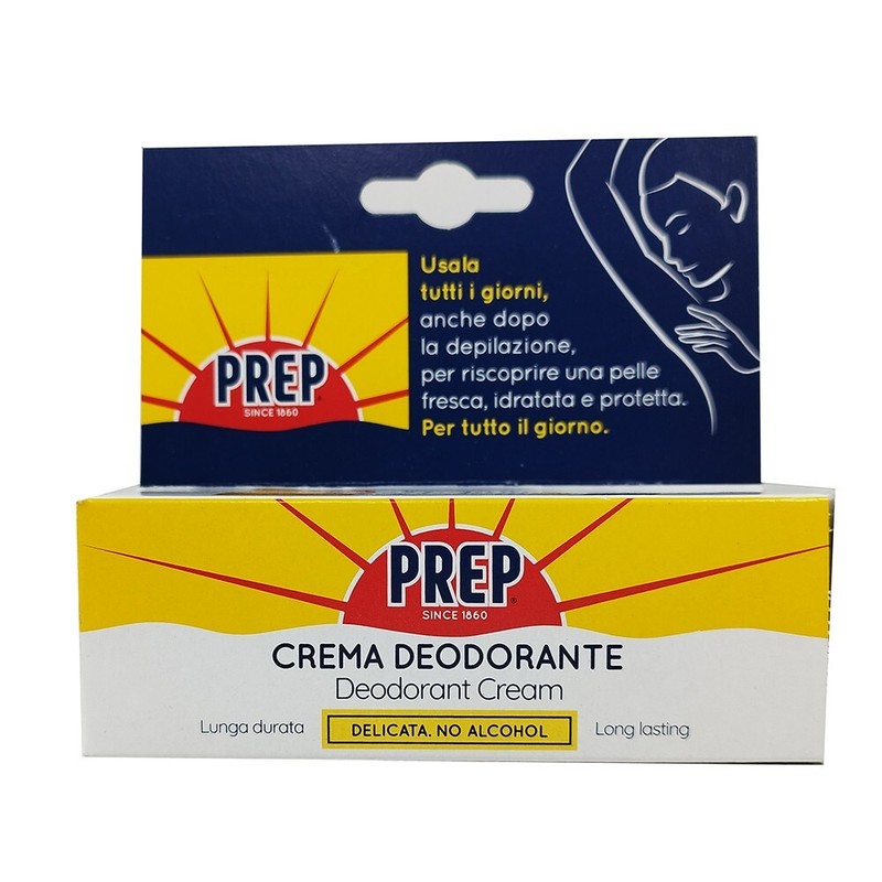 Prep Crema Deodorante Ascellare Delicata Senza Alcool Lunga Durata 35 Ml G161