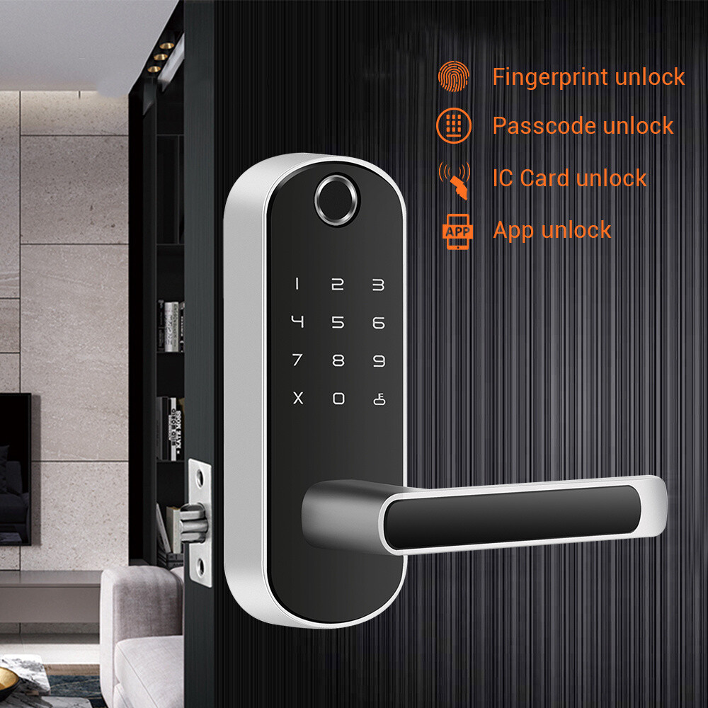 Smart Fingerprint Door Lock Bluetooth Unlock Entry Keyless For