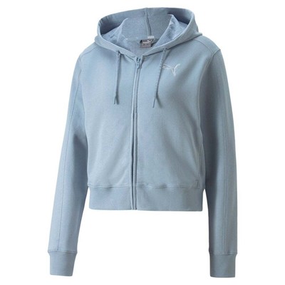

Puma Her Full Zip Hoodie Женская синяя повседневная верхняя одежда 84983279, Синий