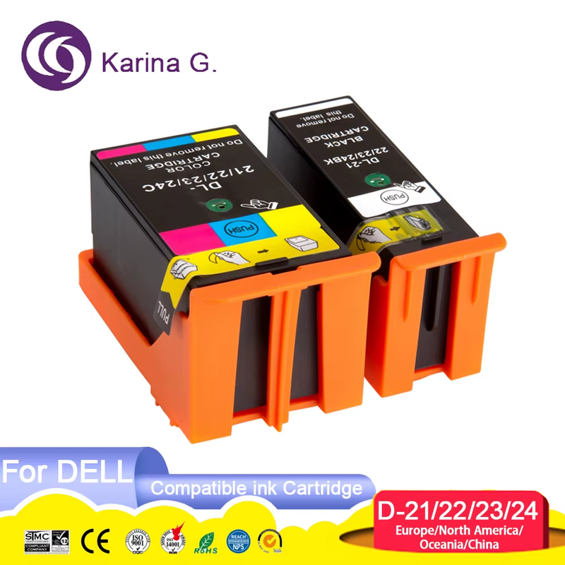 For 21 22 23 24 DL21 DL24 Premium Color Compatible Inkjet Ink Cartridge for V3