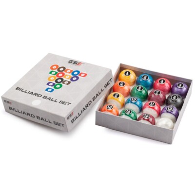 2-1/4'' Standard Regulation Size Billiard Balls Set 16 Pool Table Pearl Ball Set