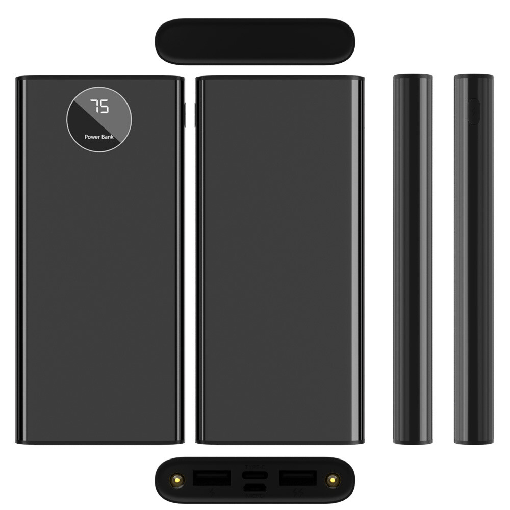 2 USB 1000000mAh Backup Power Bank External Battery Pack Charger for Cell Phones