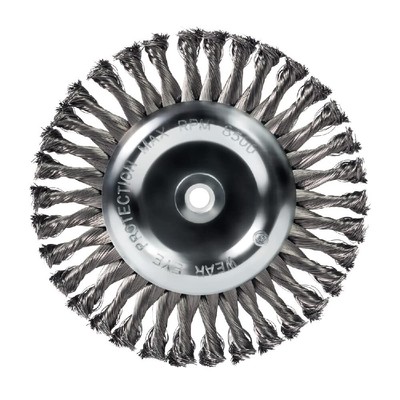 Mercer Industries 184020 - 8'' x 5/8'' x 1/2'', 5/8'' Knot Wire Wheel, .014 Carbo...