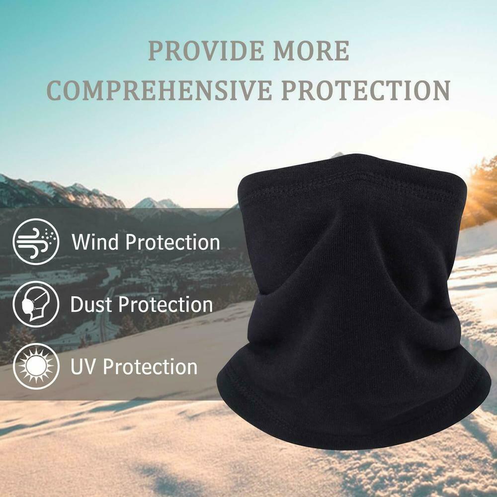 Winter Fleece Camo Neck Gaiter Windproof Mask for Cold Weahter Ski Scarf Cover