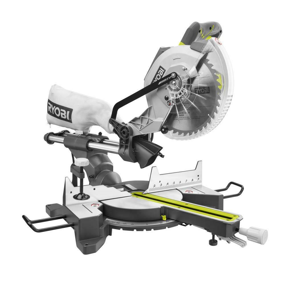15 Amp 4600 RPM 10 in. Sliding Compound Miter Saw, 12 in. Cross Cut