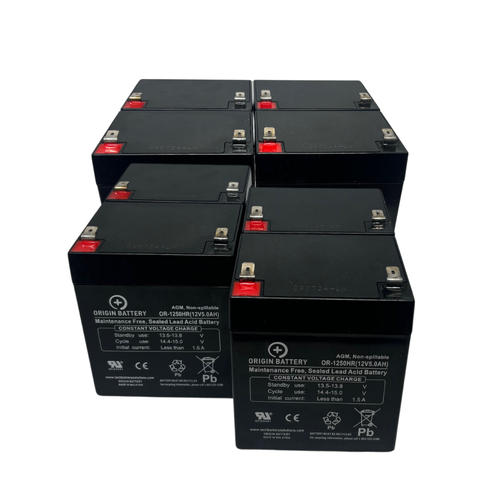 APC SMT2200RM2U RBC43 Replacement Battery Kit 12V 5AH 8-Pack UPS Batteries