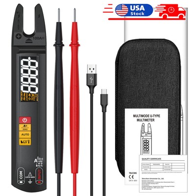 BSIDE Digital Clamp Multimeter Rechargeable Display 6000 Auto Current Voltage US