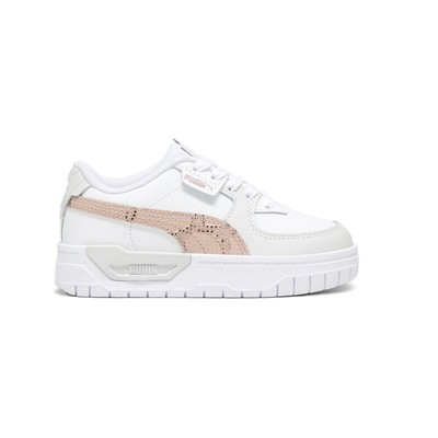 Puma Cali Dream Animal Print Snake Lace Up  Youth Girls White Sneakers Casual Sh