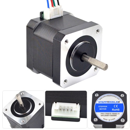 STEPPERONLINE Nema17 Stepper Motor 60/64oz.in 1.5A 4-wire for DIY CNC 3D Printer